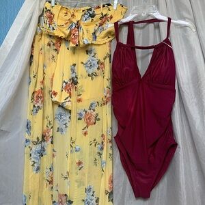 Elegant swimsuit combo